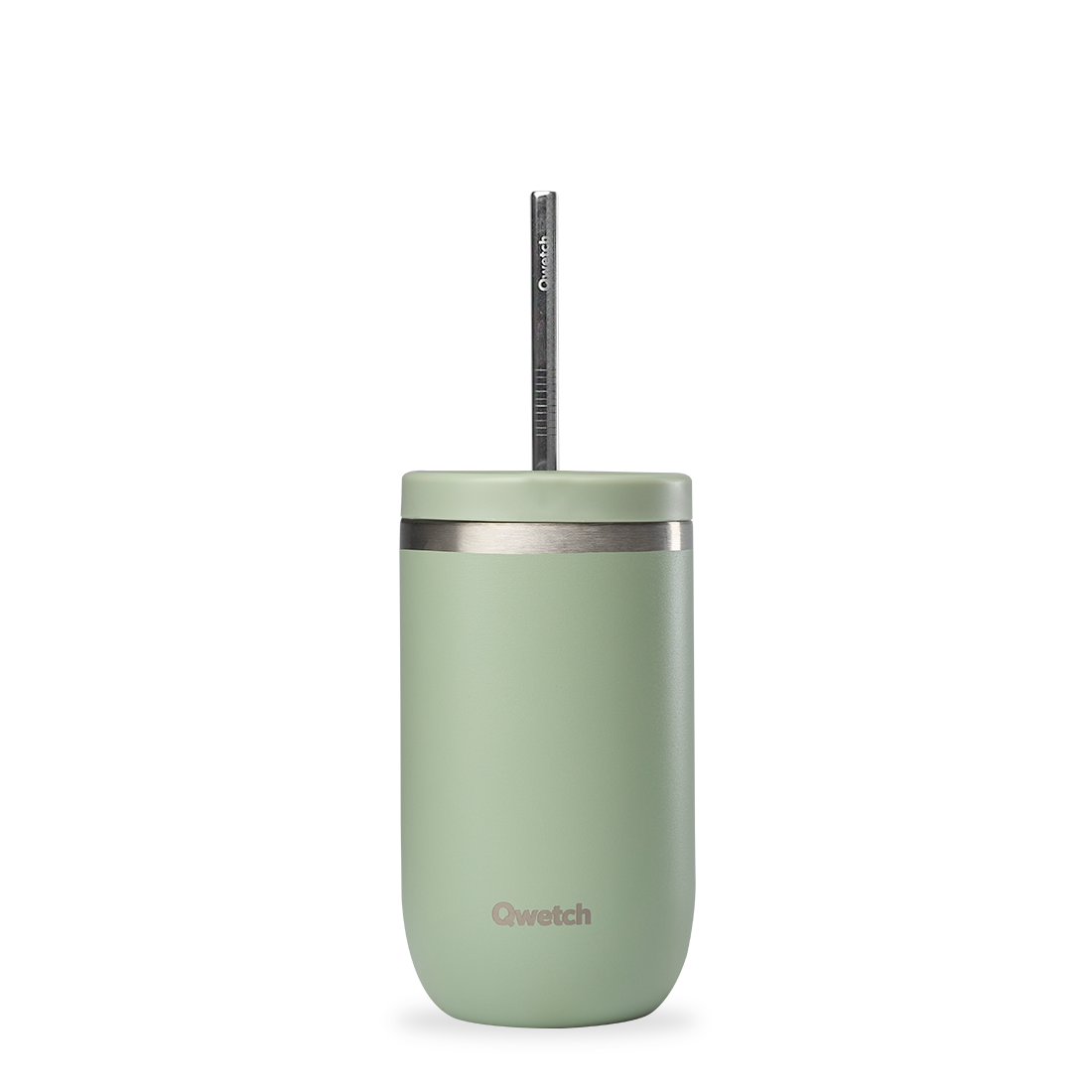 Qwetch Cold Cup termohrnek 600 ml zelený lipový s brčkem