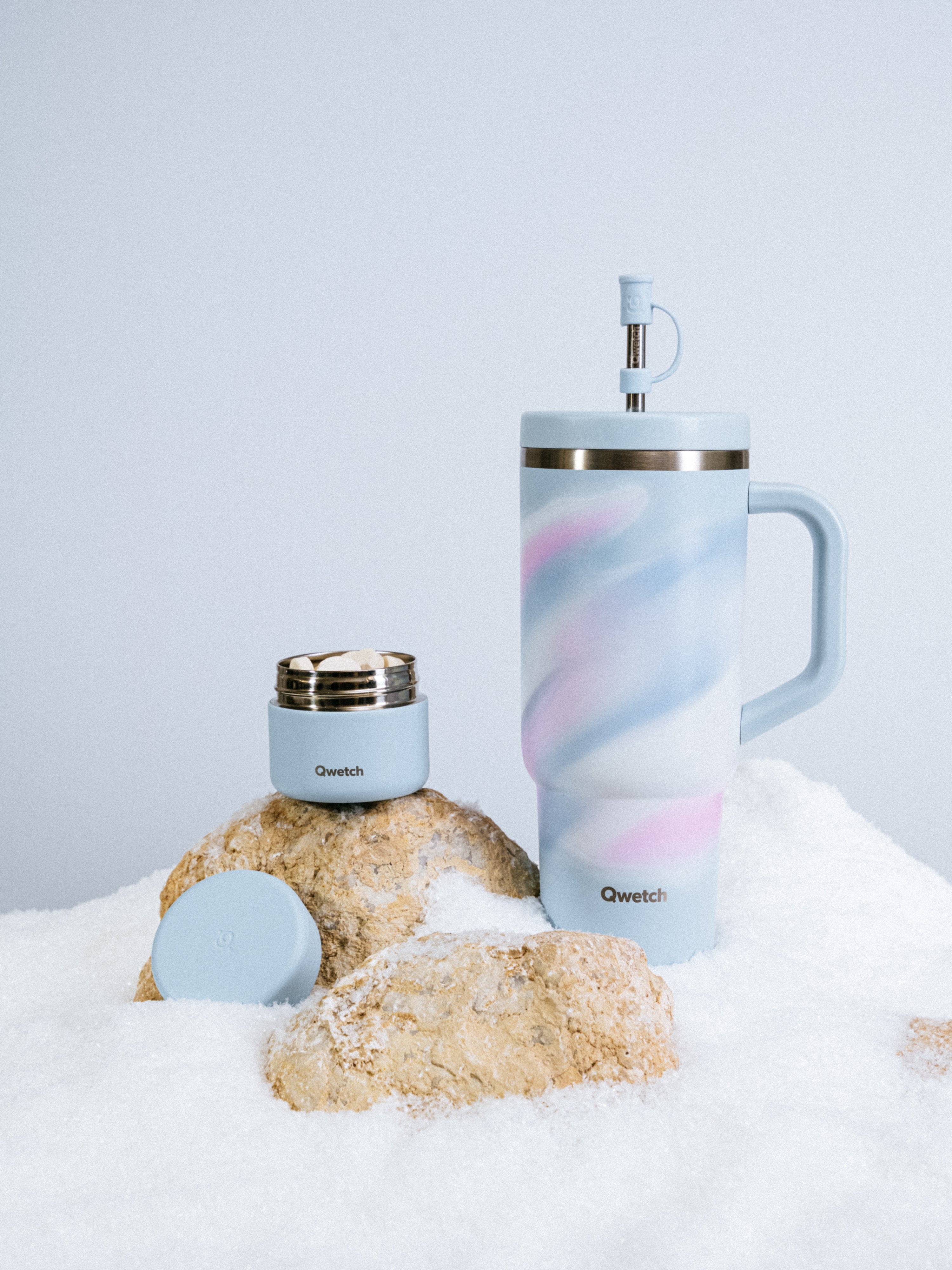 Qwetch Travel Cup Aura termohrnek 900 ml sada