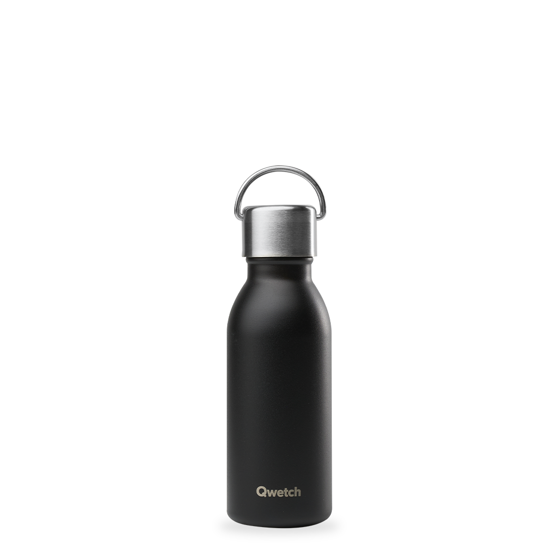 Qwetch Active Matt Noir termoláhev 350 ml nerez