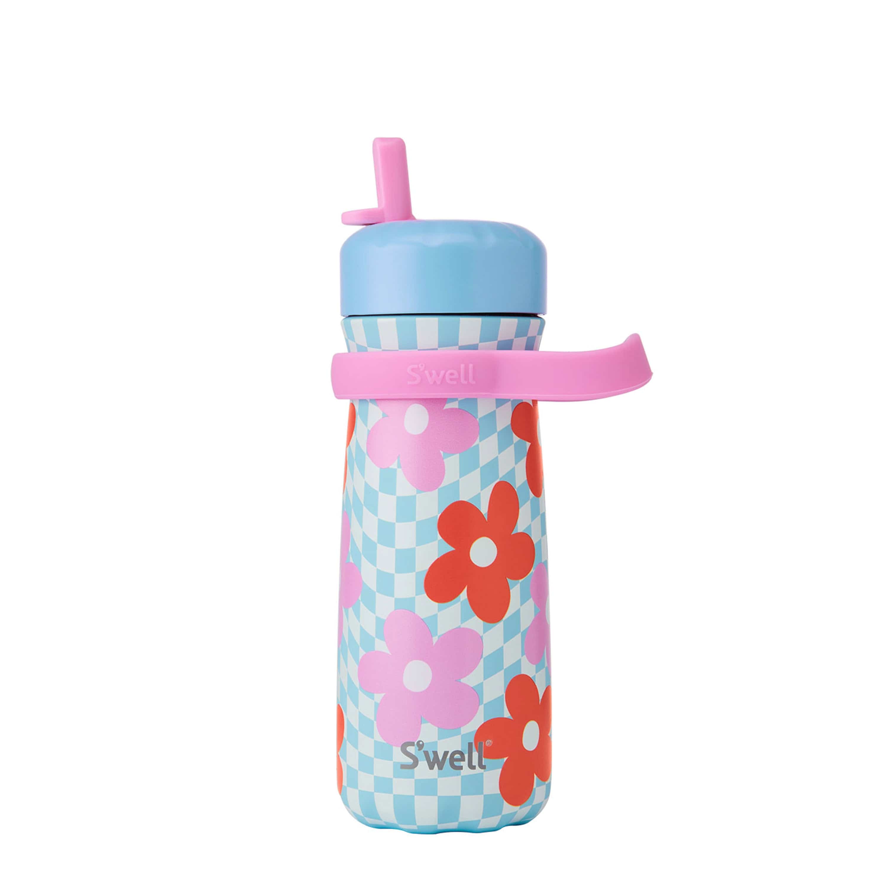 S'well Traveler termo lahev 473 ml modrá Flip Straw