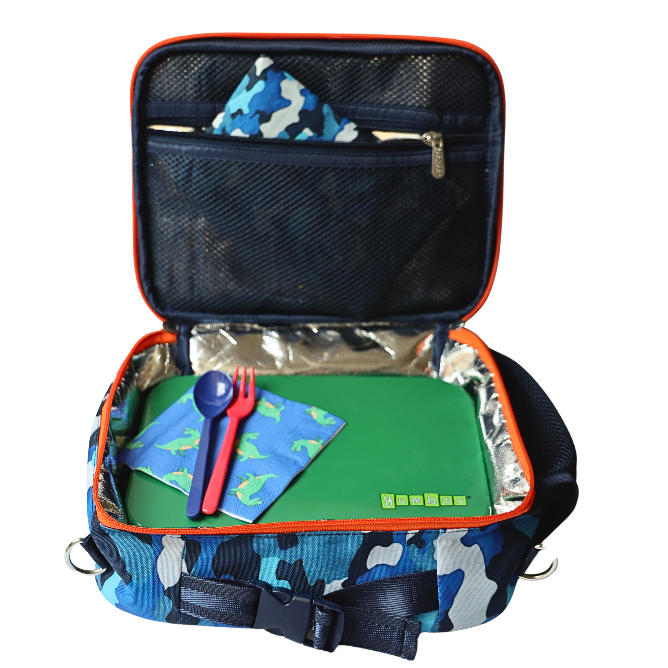 Yumbox Insulated Large Lunch Bag 3-Way Carry termo taška Camo