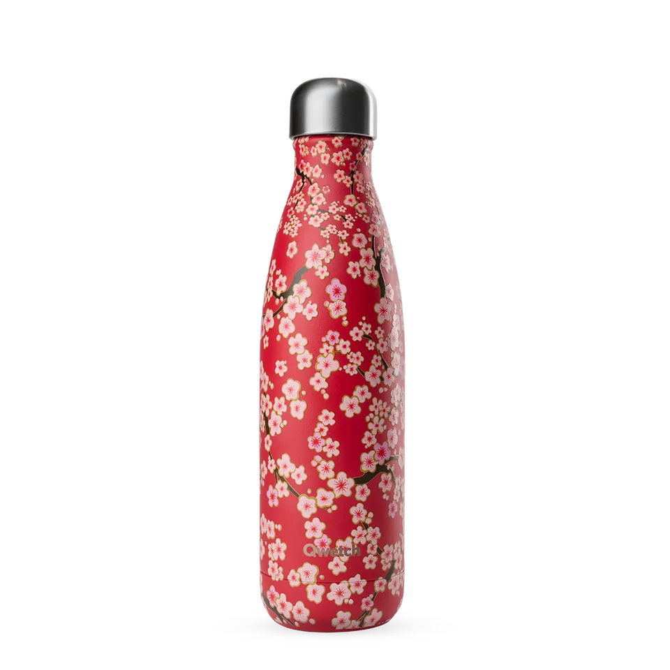 Qwetch Originals Flowers Rouge termo láhev 500 ml nerez