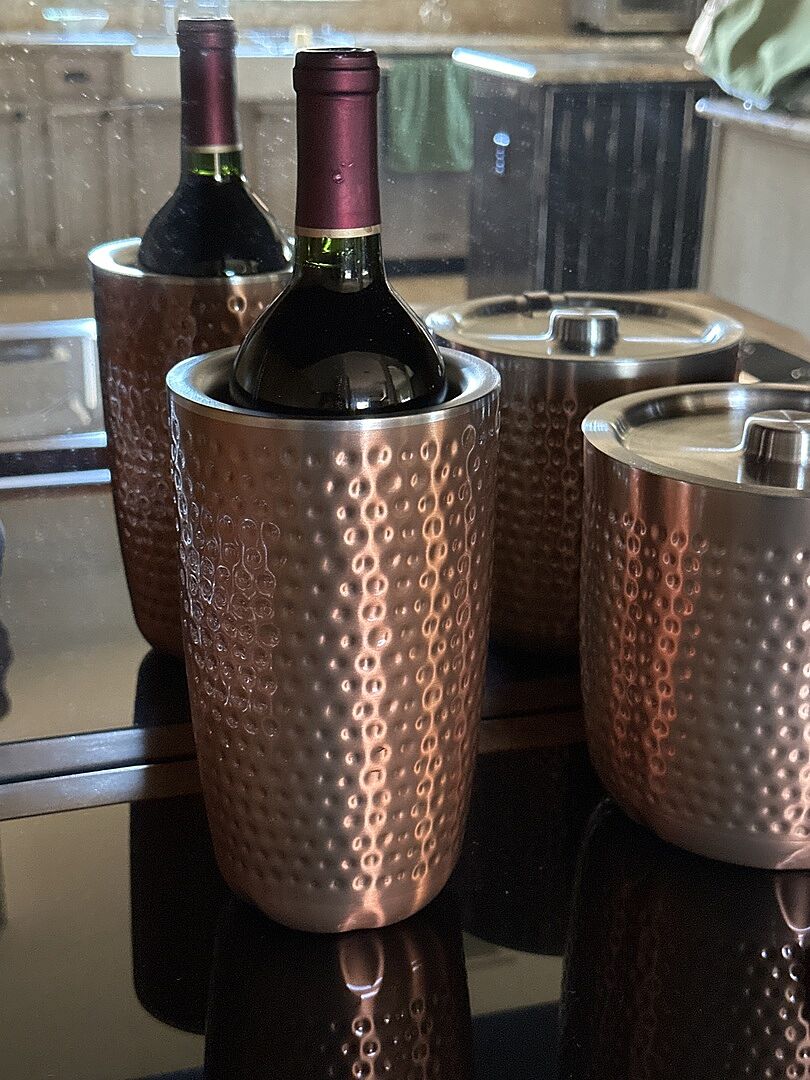 S'well Wine Chiller termoobal Teakwood na víno