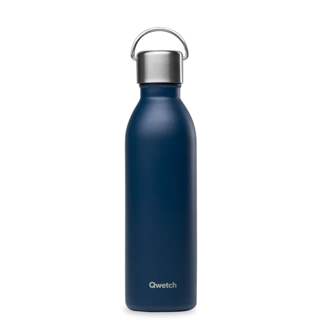 Qwetch Active Bleu Nuit termoláhev 600 ml nerez