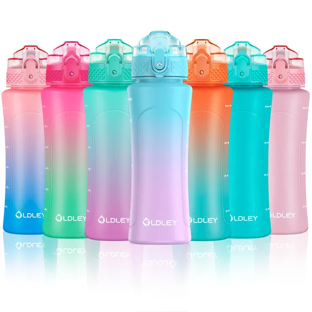 OLDLEY Kids dětská láhev 15oz modro-fialová