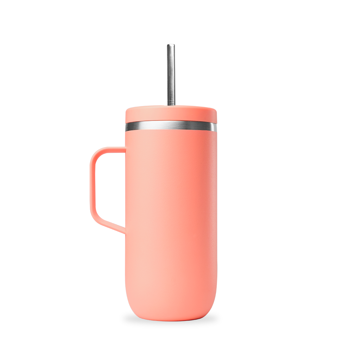 Qwetch Cold Cup Matt Pêche termohrnek 600 ml s uchem