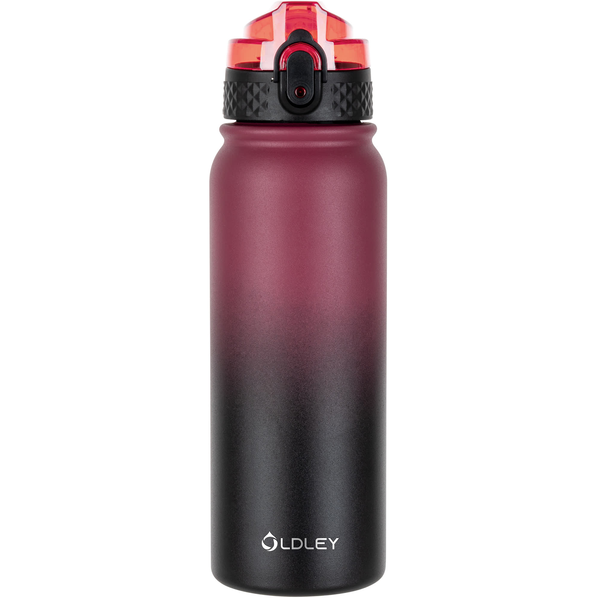 Oldley Triple Lid termoska červeno-černá 20oz nerez