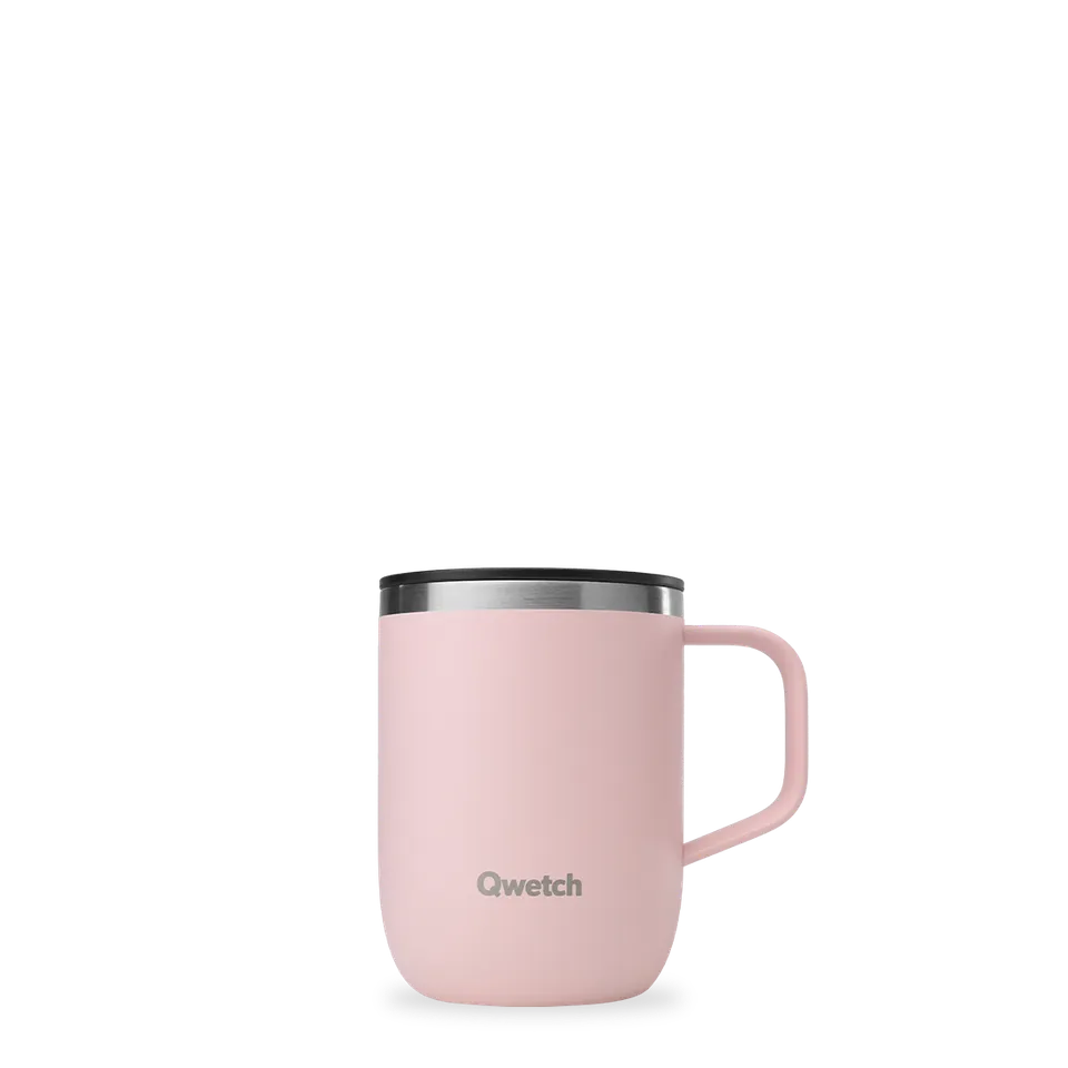 Qwetch termohrnek 350 ml Pastel Rose nerez