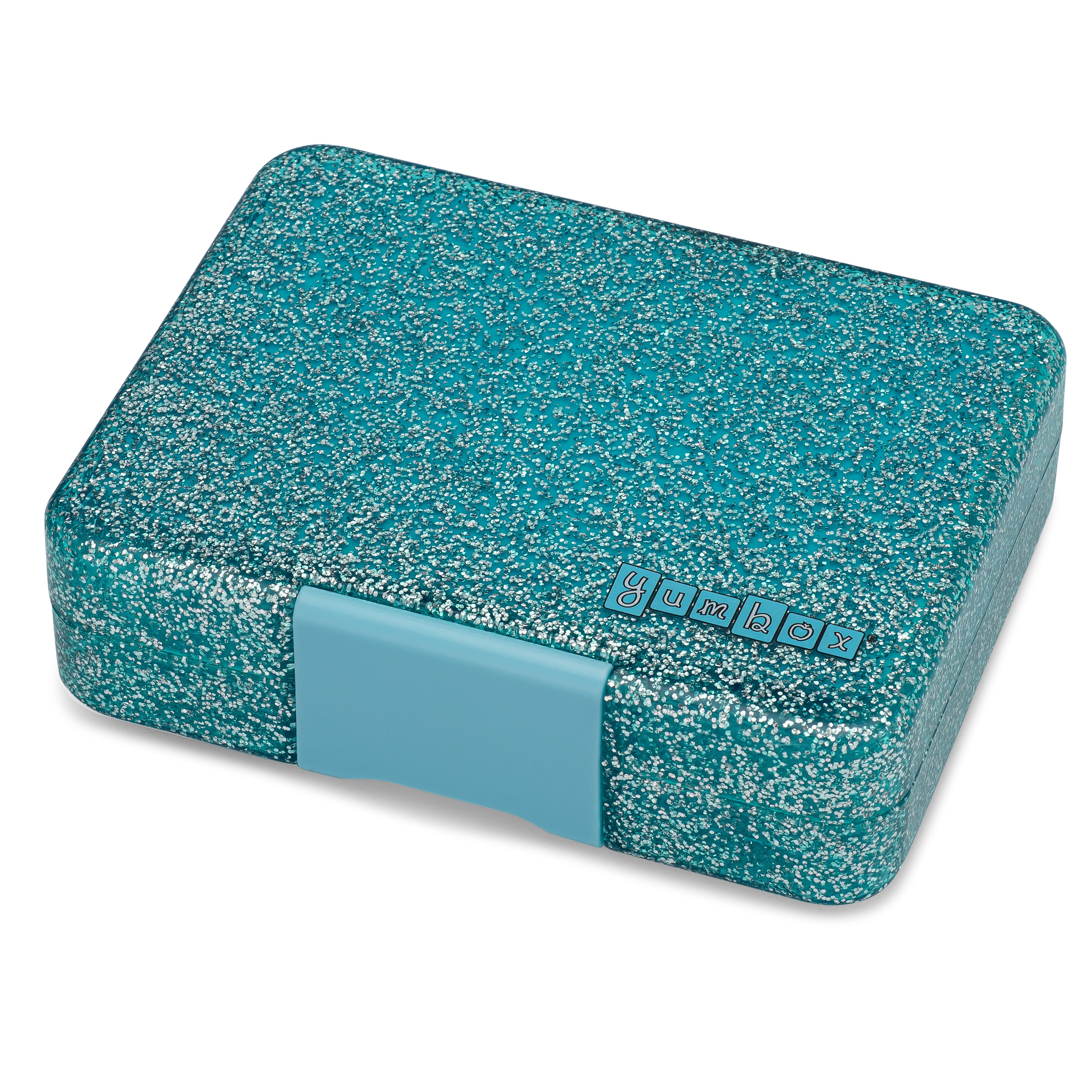 Yumbox Snack svačinový box Twinkle Teal Glitter 3 přihrádky