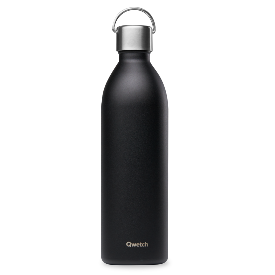 Qwetch Active Matt Noir termoláhev 350 ml nerez