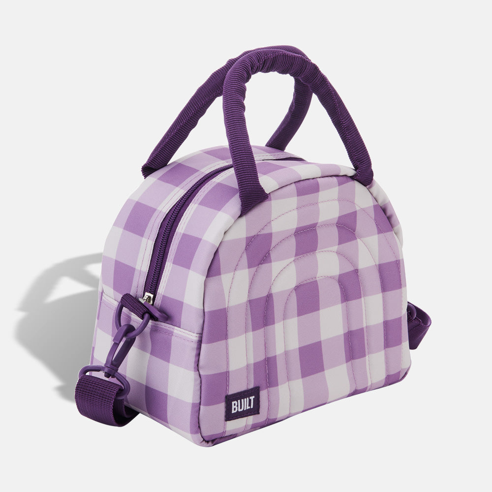 BUILT New York Puffer Satchel taška Forest Gingham