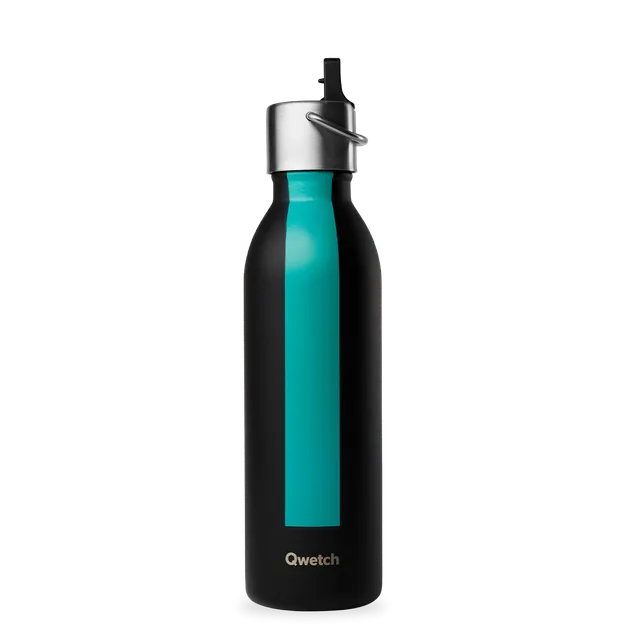 Qwetch Série Sport Noir termoláhev 600 ml černá