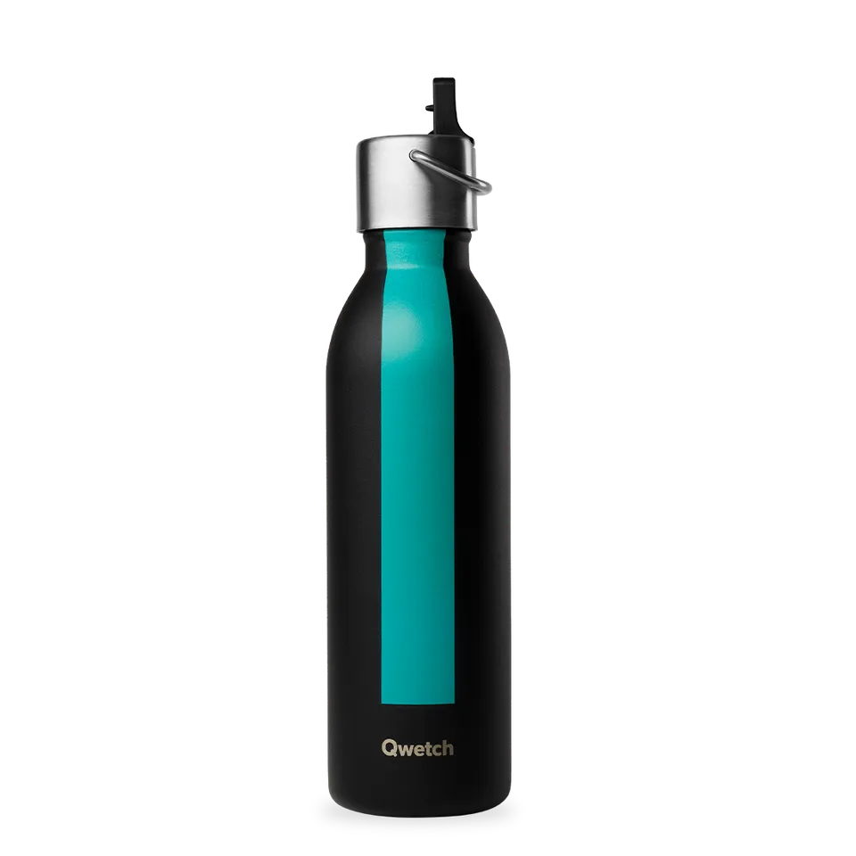 Qwetch Série Sport Noir termoláhev 600 ml černá