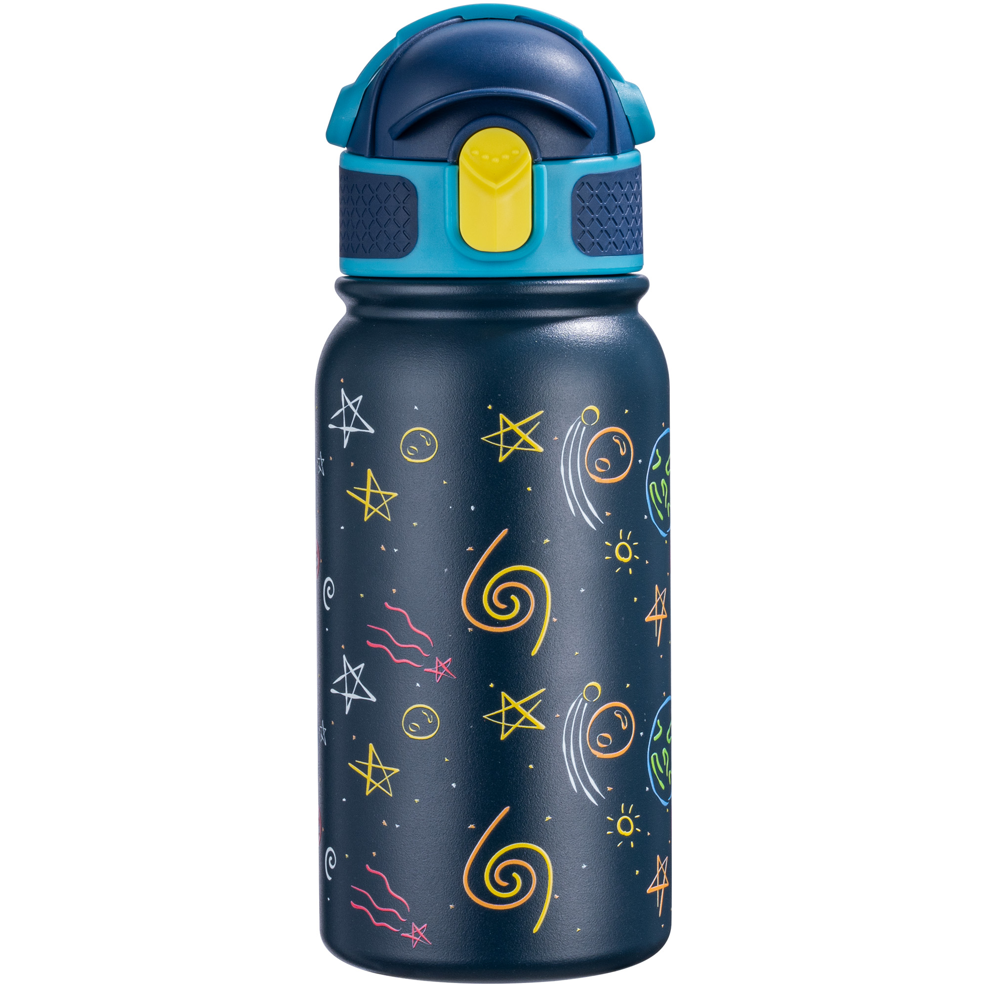 OLDLEY 12oz Kids Bottle termolahev Deep Blue Galaxy 350 ml