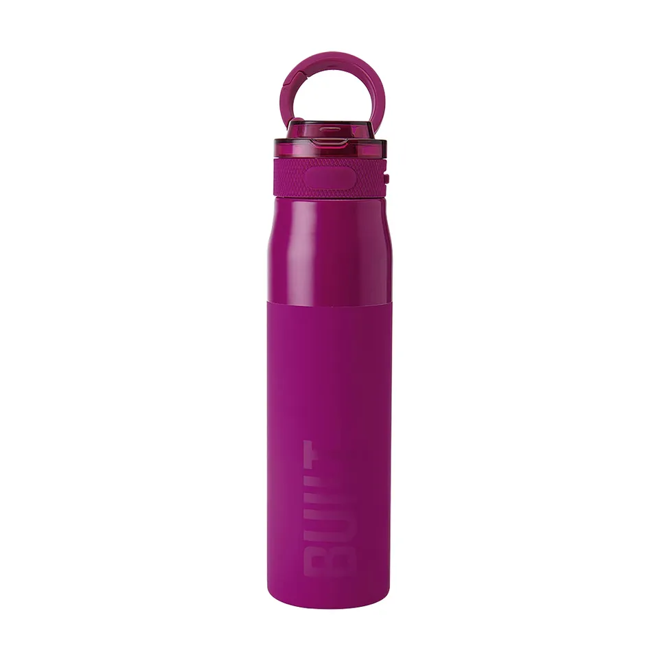 BUILT East Side Sport Bottle láhev 24oz Pink Plum nerez