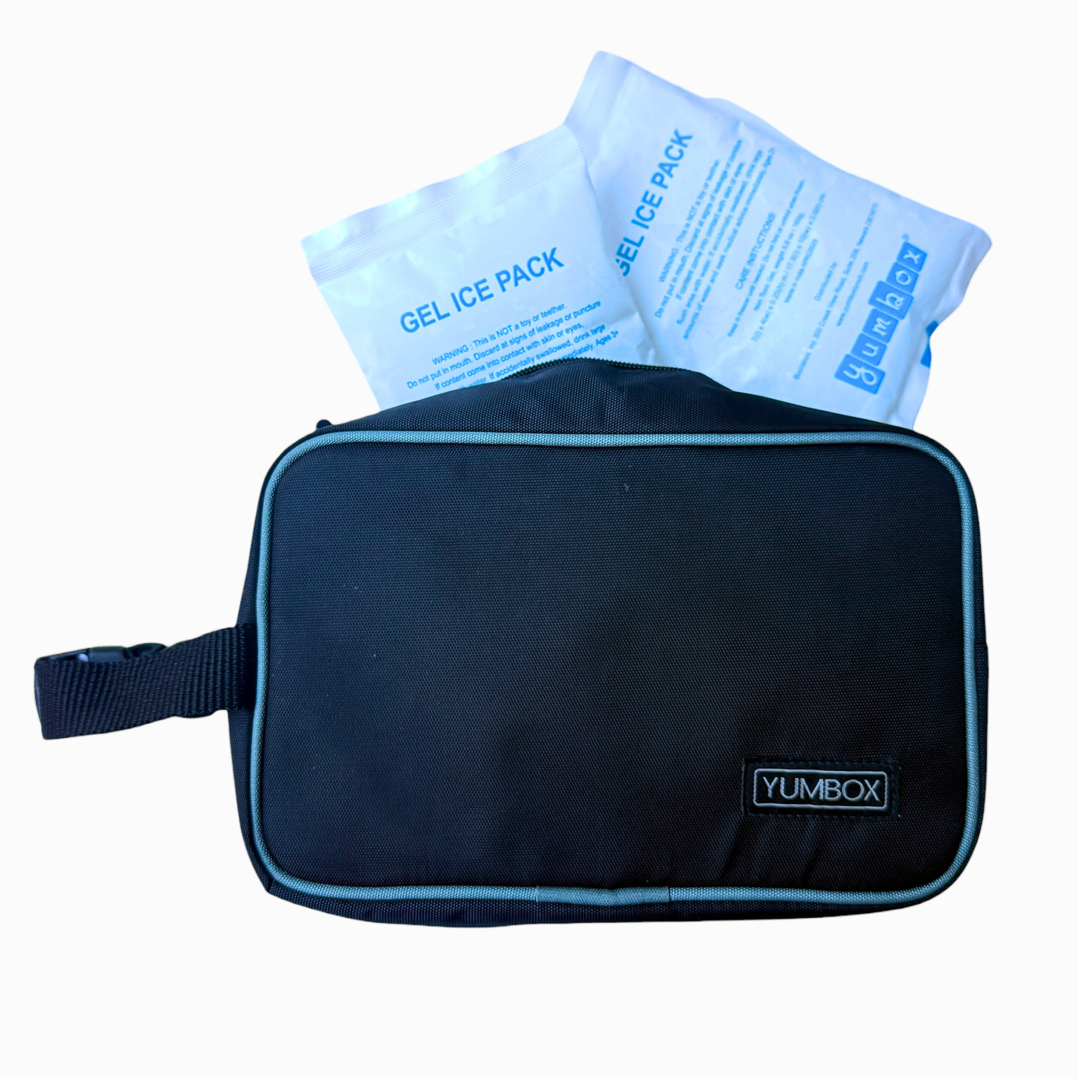 Yumbox Chill svačinová taška Black s chladicími vložkami