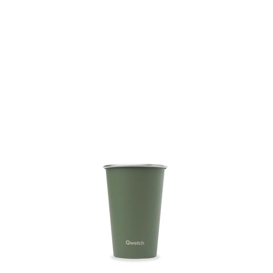 Qwetch One kelímek granite khaki 300 ml nerez