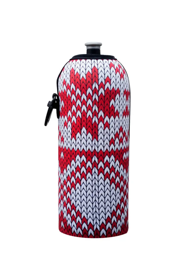 Coolbox termoobal na lahev 0,7l Winter Design Red neopren