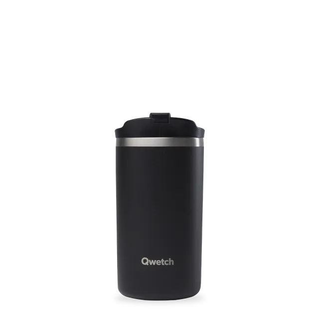 Qwetch Travel Mug termohrnek Matt Noir 350 ml nerez