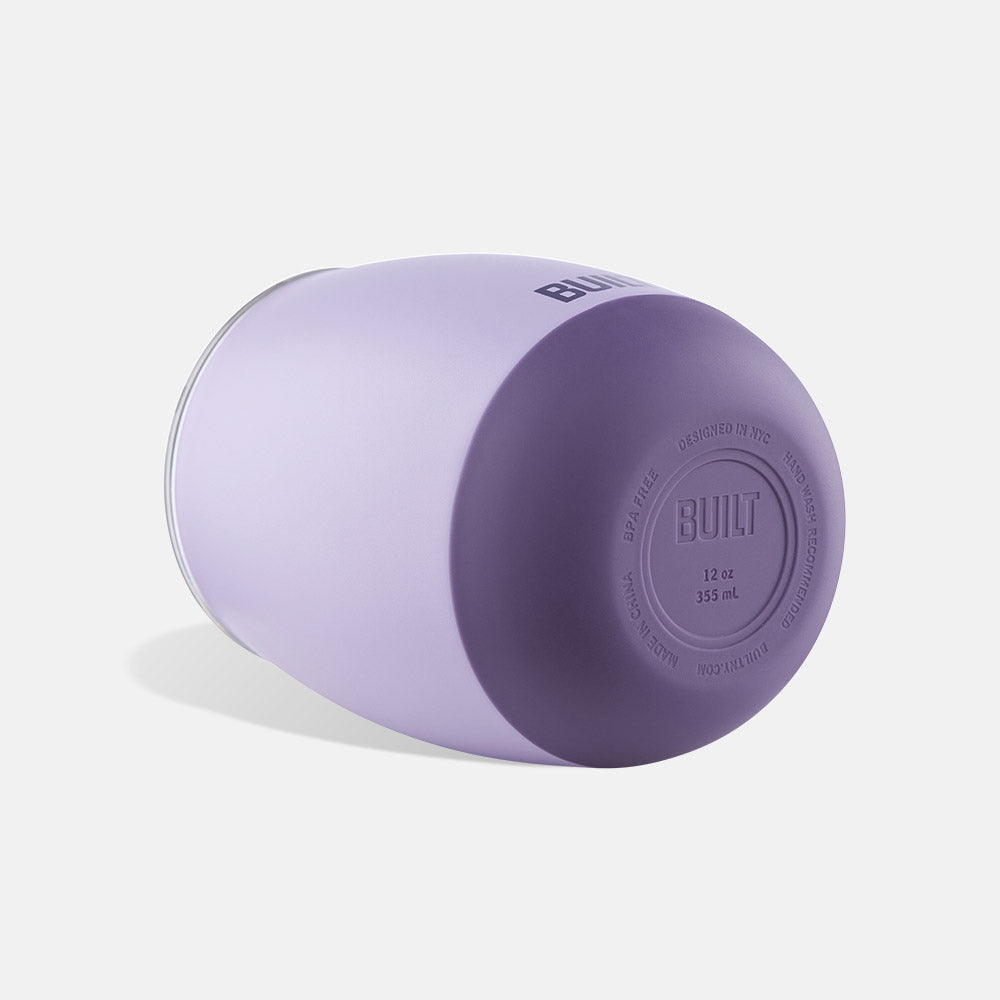 BUILT Cascade Wine Tumbler 12oz Concrete Grey nerez