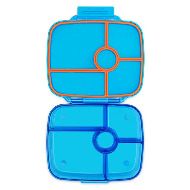 Yumbox Go Large svačinový box 5 přihrádek Miami Blue