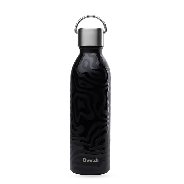 Qwetch Active Camo Noir termoláhev 600 ml černá nerez