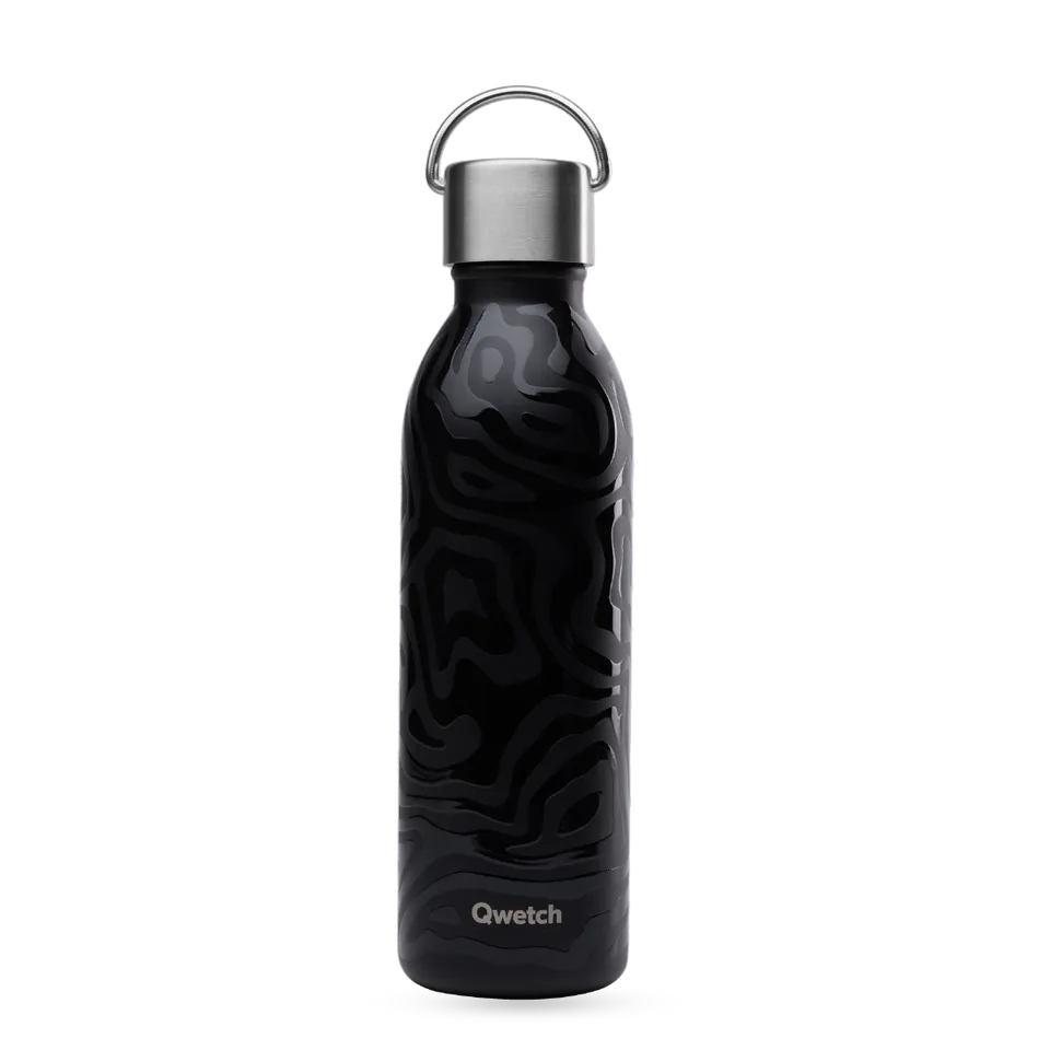 Qwetch Active Camo Noir termoláhev 600 ml černá nerez