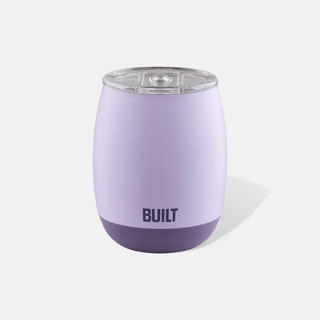 BUILT Cascade Wine Tumbler 12oz Concrete Grey nerez