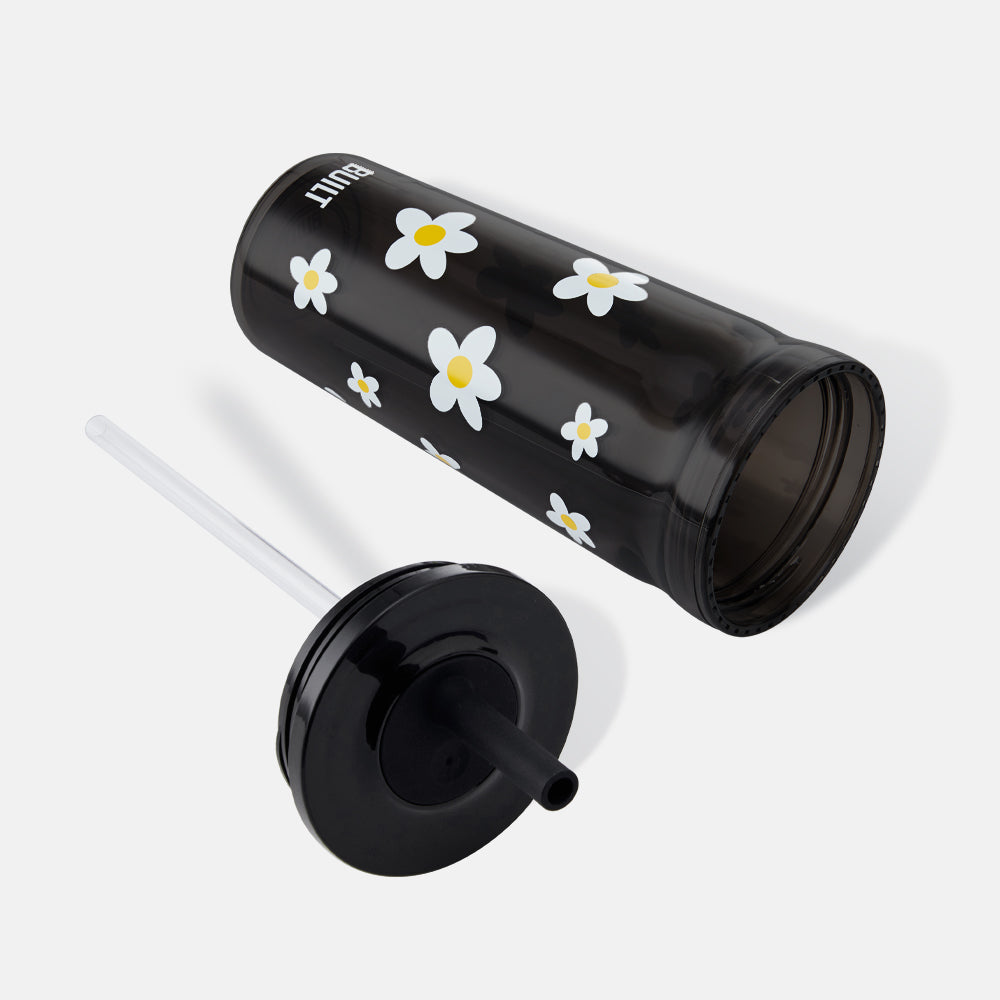 BUILT New York Bedford Straw Seal kelímek Black Daisy 590 ml