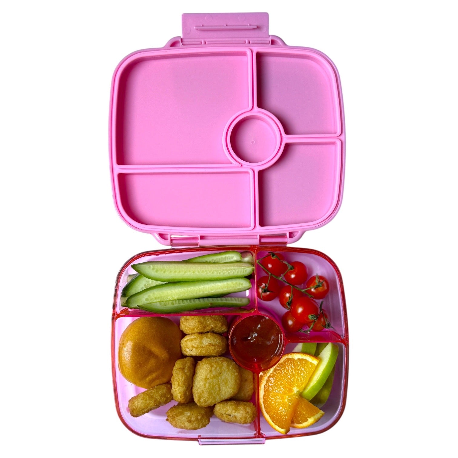 Yumbox Go Large svačinový box 5 přihrádek Sydney Pink