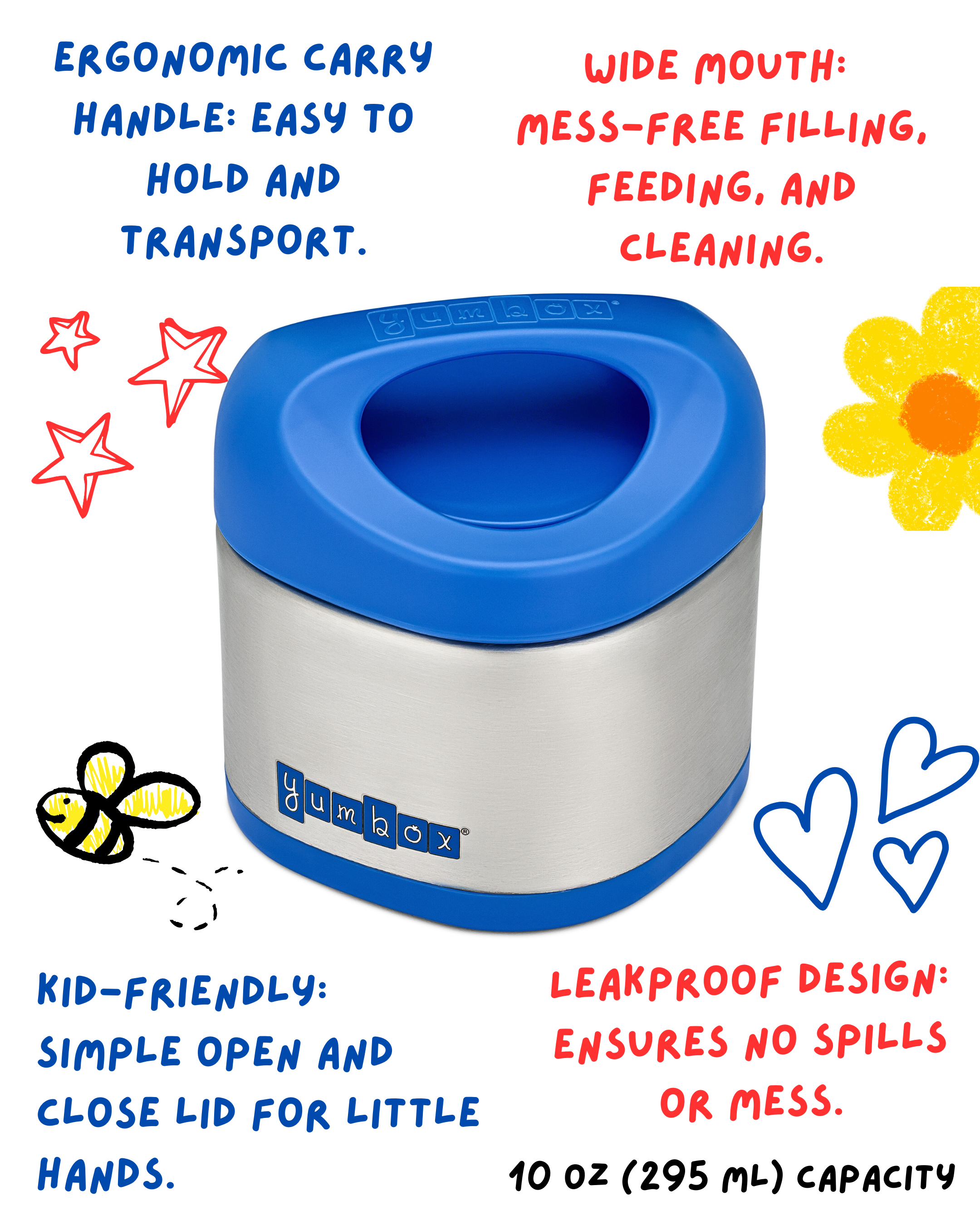 Yumbox Cubi dětská termo nádoba na jídlo 300 ml