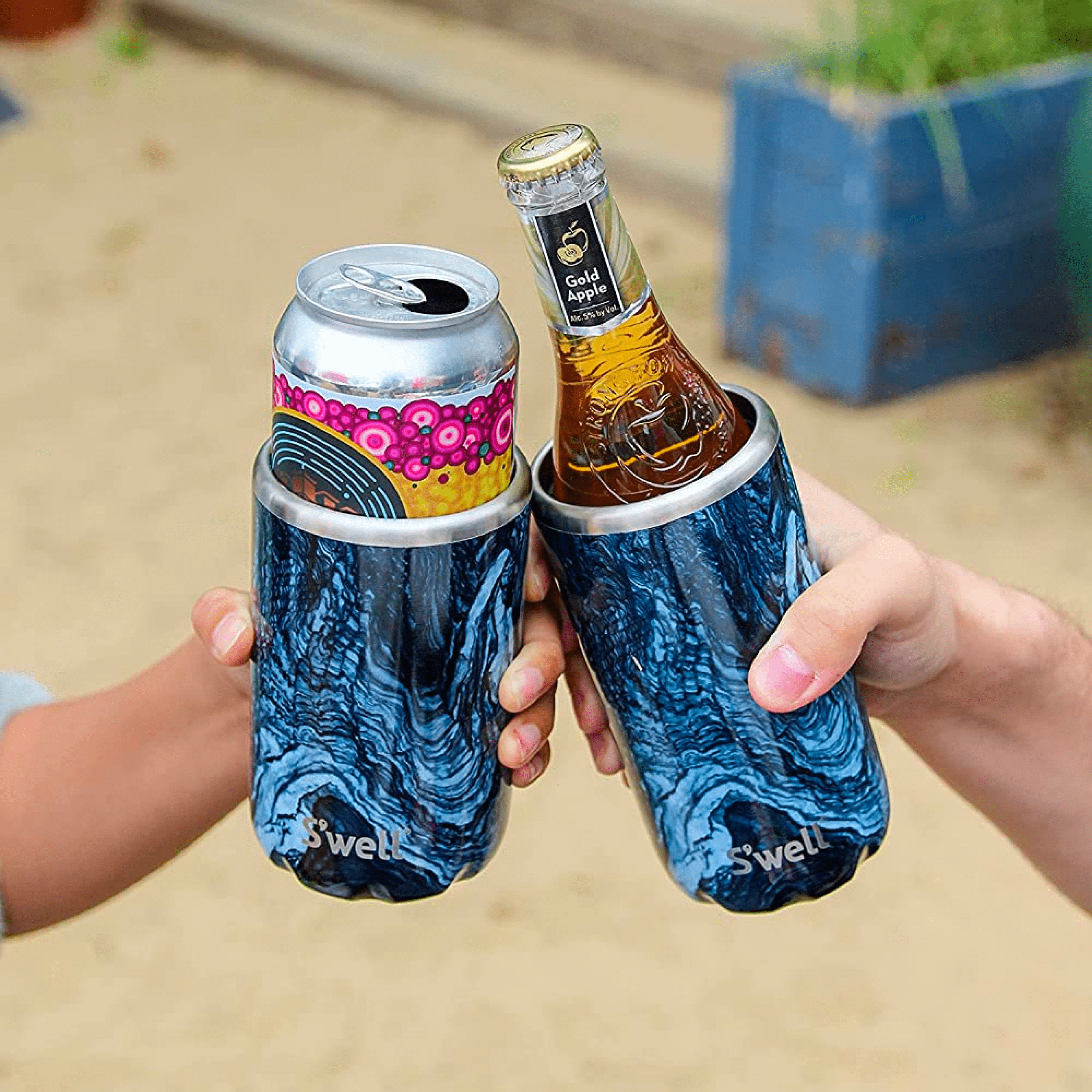 S'well Drink Chiller chladič 12oz na plechovky nerezový