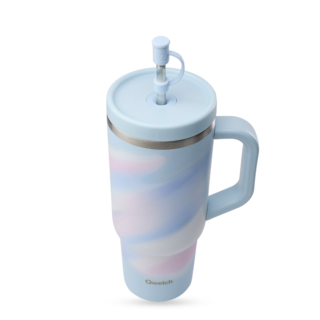 Qwetch Aura Travel Cup termohrnek Pastel Bleu 900 ml polární