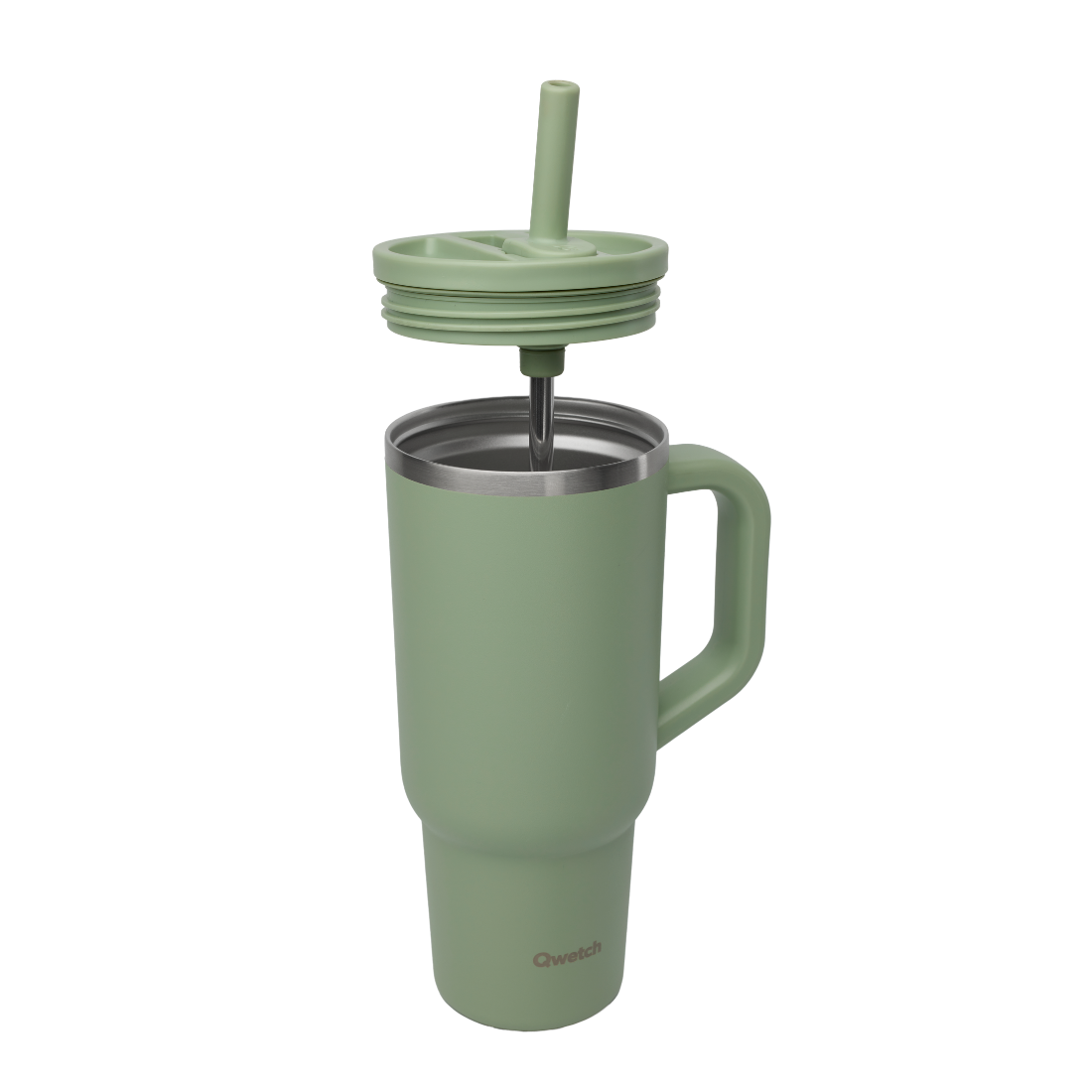Qwetch Travel Cup termohrnek 900 ml zelený nerezový