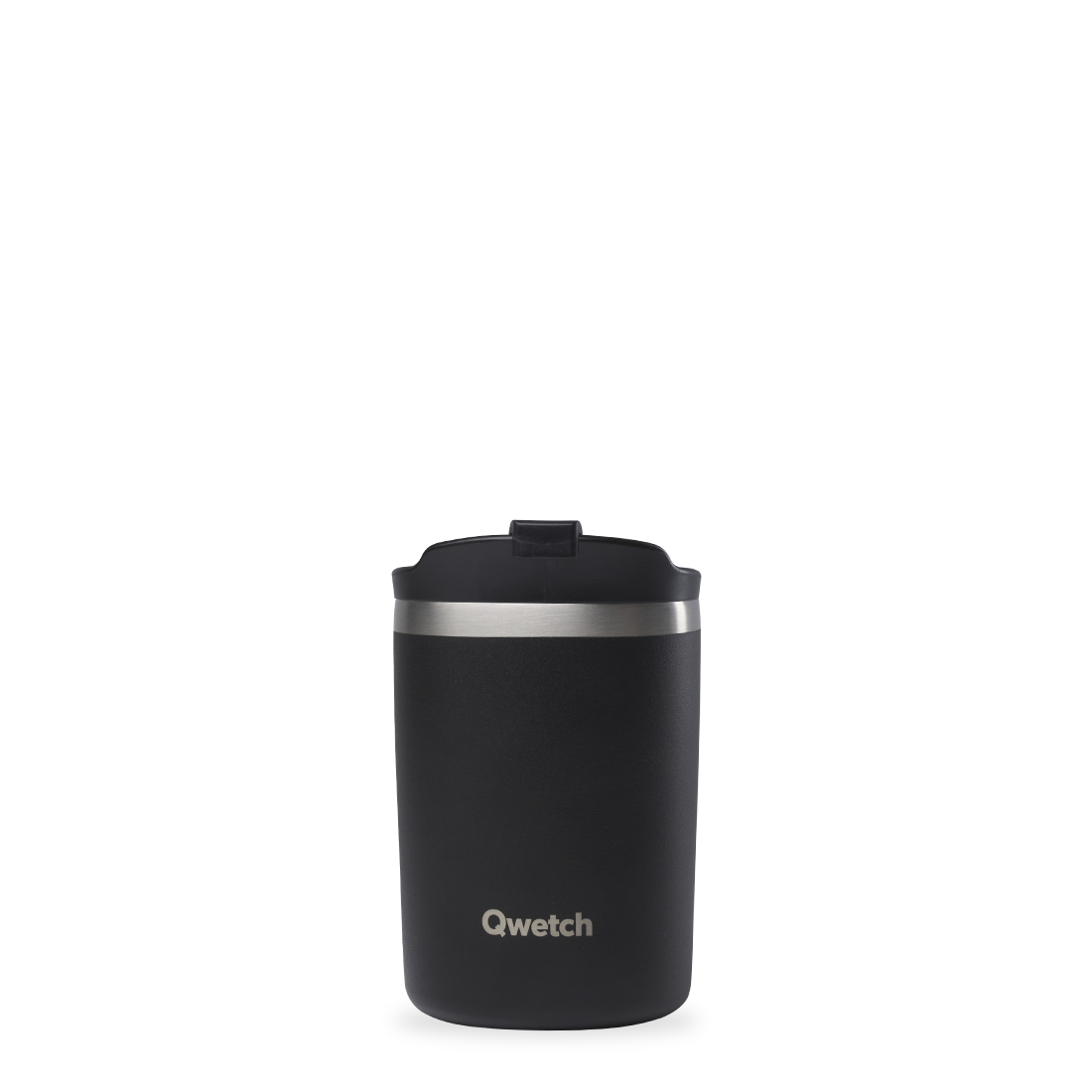 Qwetch Travel Mug termohrnek Matt Noir 350 ml nerez