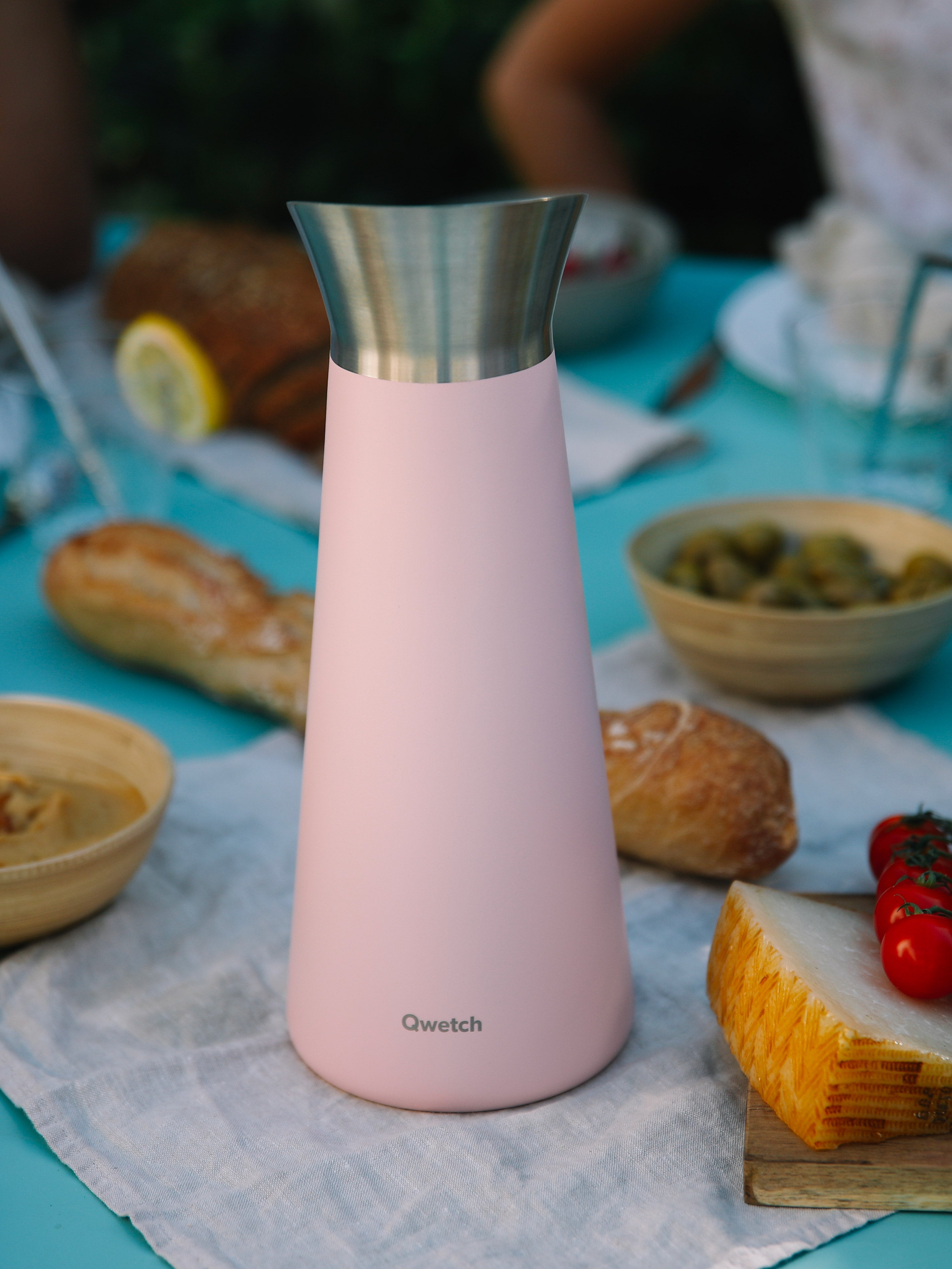 Qwetch Carafe Pastel Rose termokarafa 1 l s filtrem