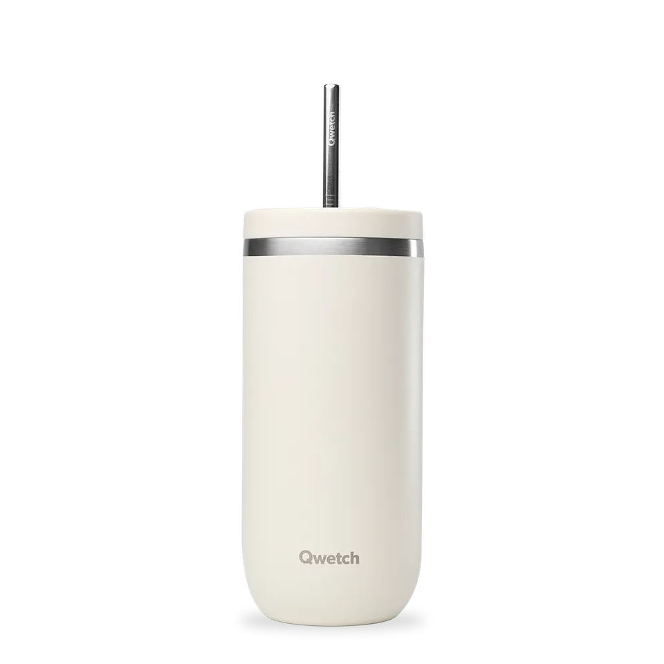 Qwetch Cold Cup termohrnek 470 ml matt sable s brčkem