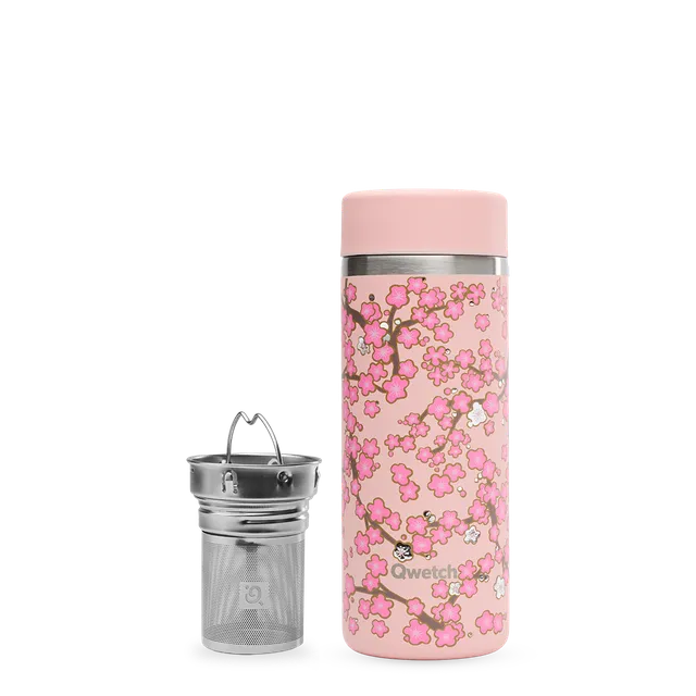 Qwetch Flowers Pastel Rose termokonvice 400 ml izolační