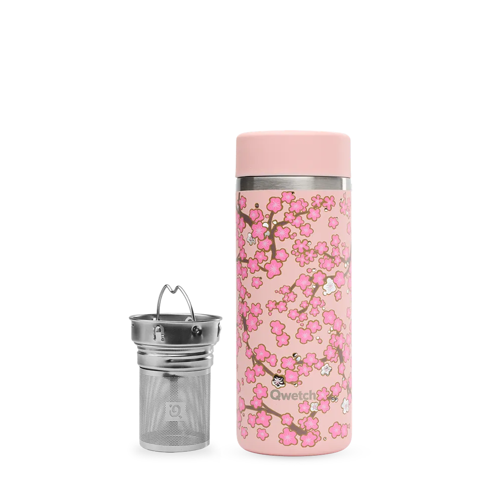 Qwetch Flowers Pastel Rose termokonvice 400 ml izolační