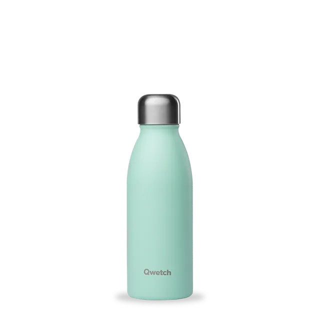 Qwetch One Pastel Vert láhev 500 ml jednostěnná