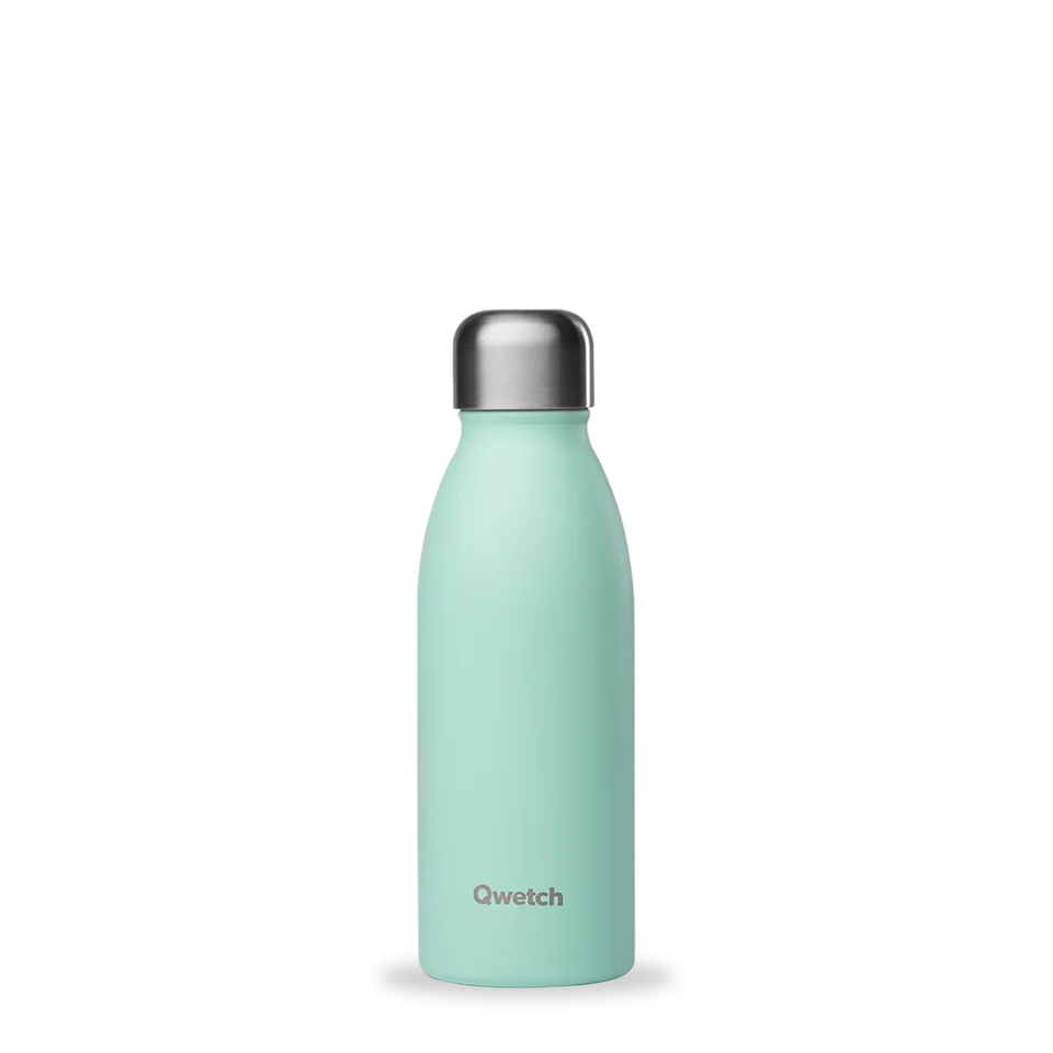 Qwetch One Pastel Vert láhev 500 ml jednostěnná