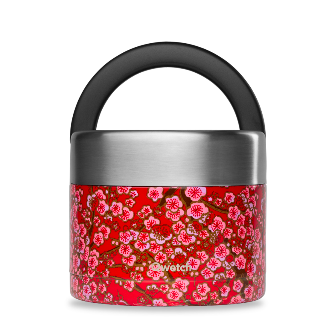 Qwetch Flowers Rouge termo jídlonosič s rukojetí 650 ml