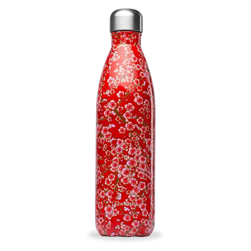 Qwetch Originals Flowers termoláhev červená 750 ml Re-Love