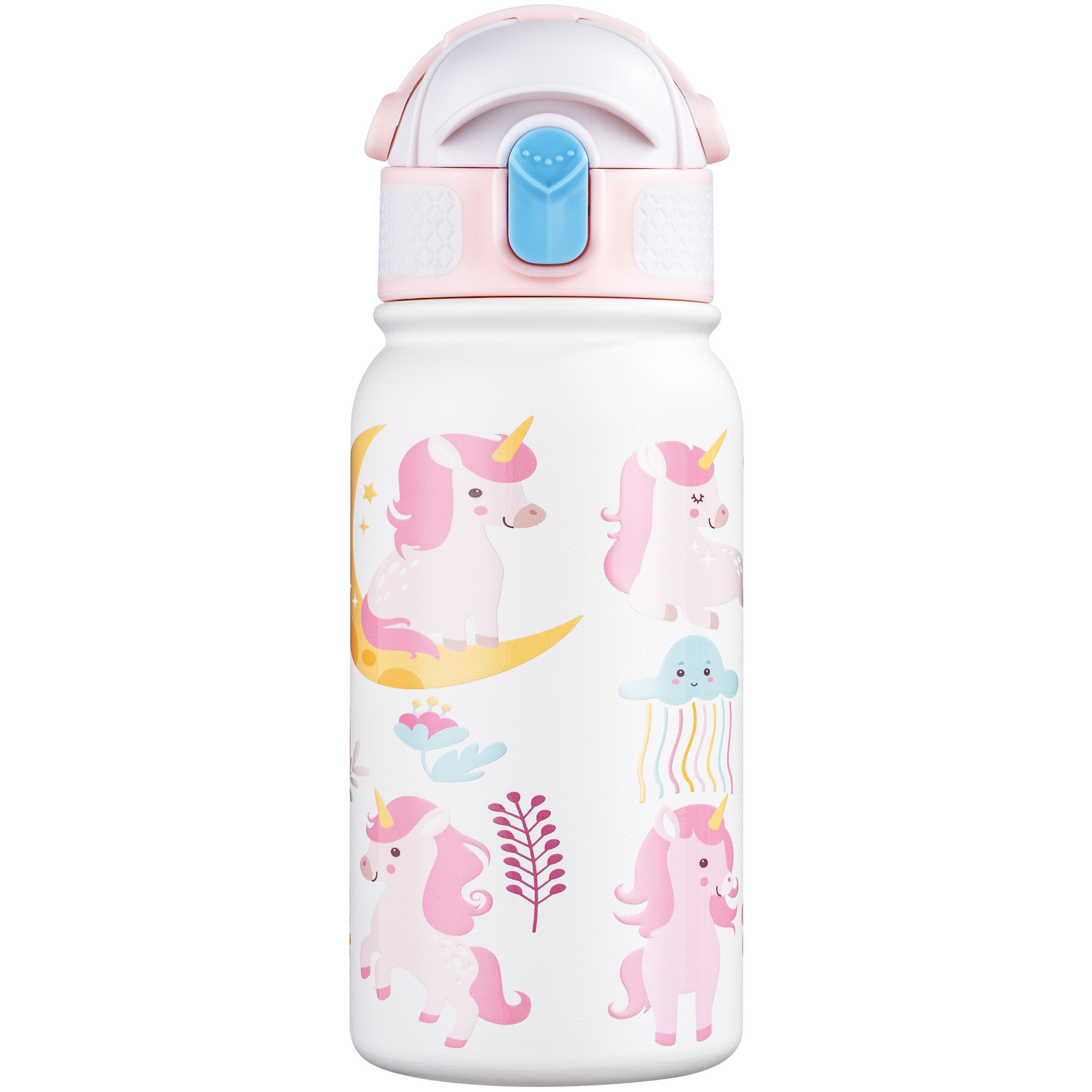 OLDLEY Kids 12oz dětská termoska Unicorn bílá 350 ml