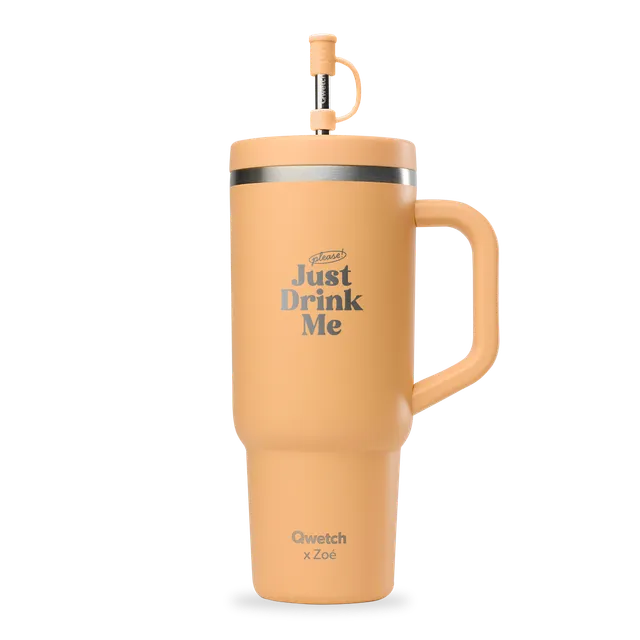 Qwetch Travel Cup Juste Zoé termohrnek 900 ml meruňka