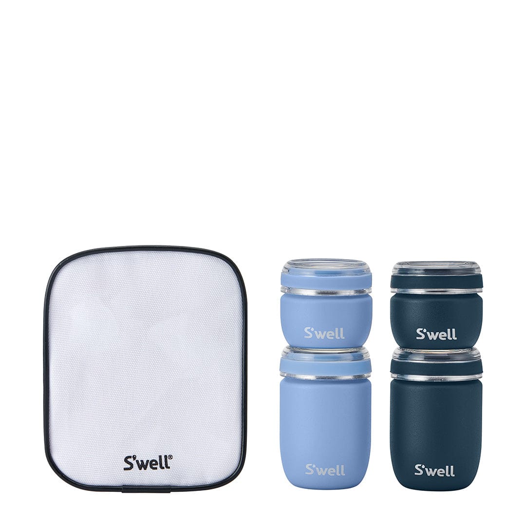 S'well Travel Container Set cestovní lahvičky Pink netekoucí