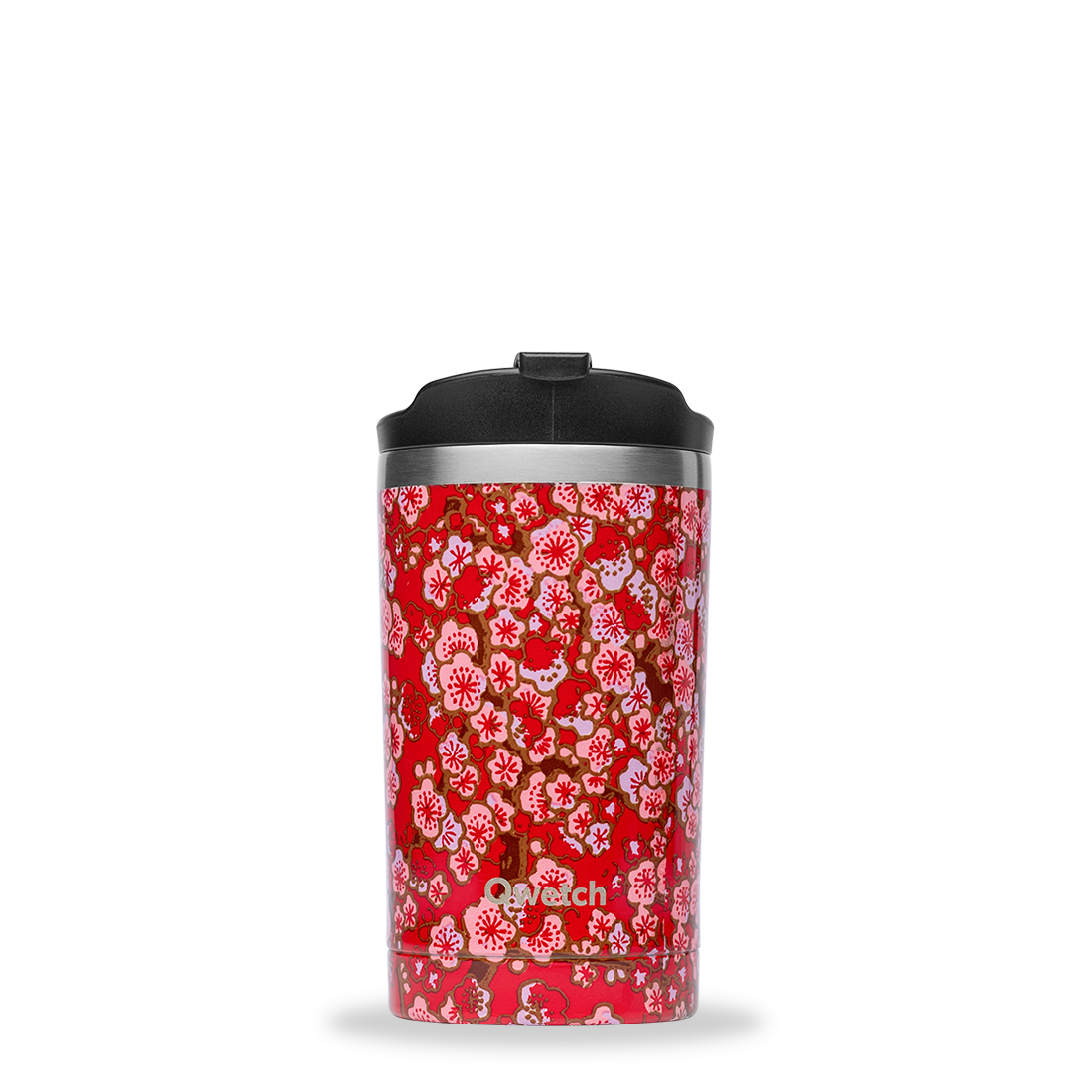 Qwetch Flowers Rouge termohrnek 470 ml nerez