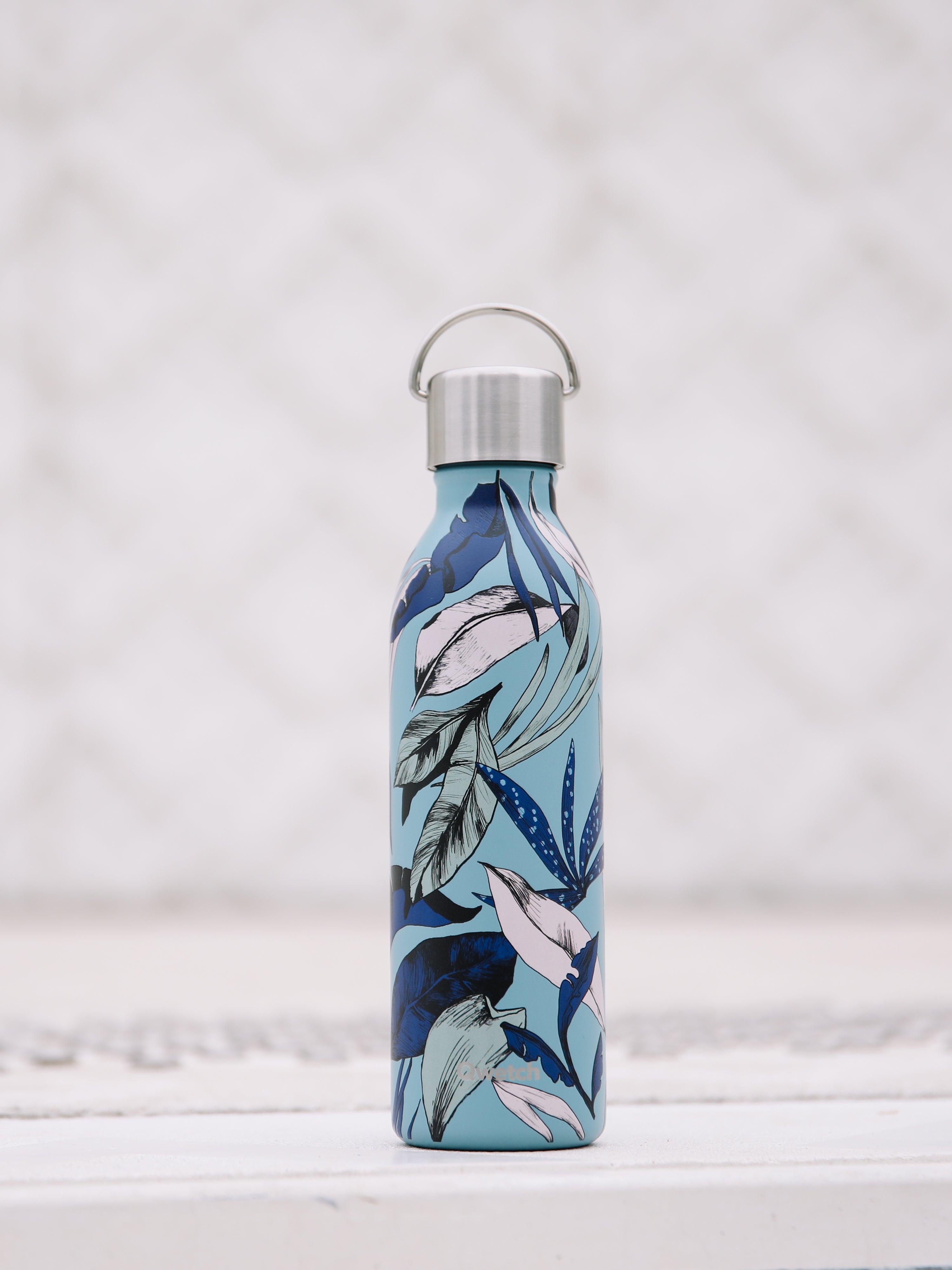 Qwetch Active Bahia Bleu termoláhev 600 ml nerez