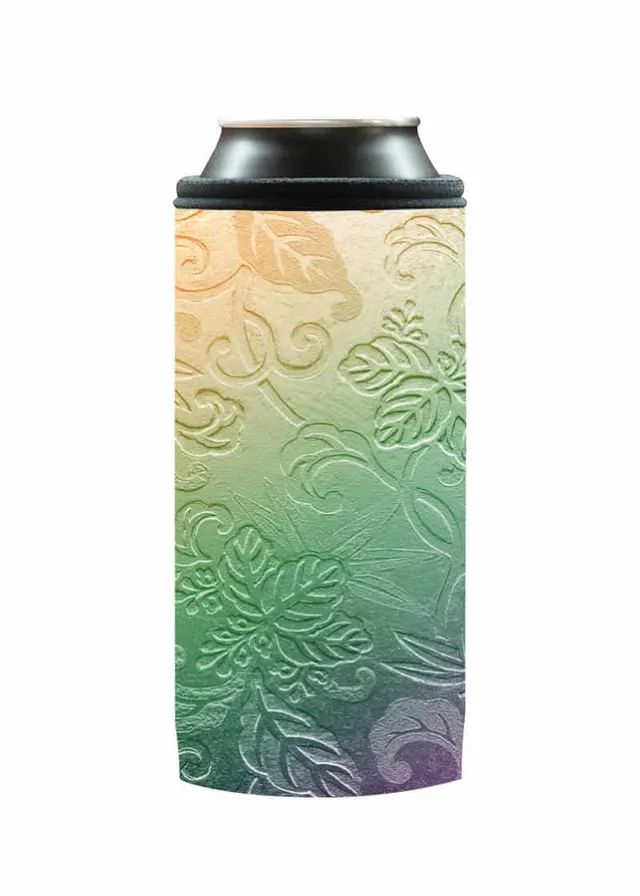 Coolbox termoobal na plechovku 0,5l Květiny neopren