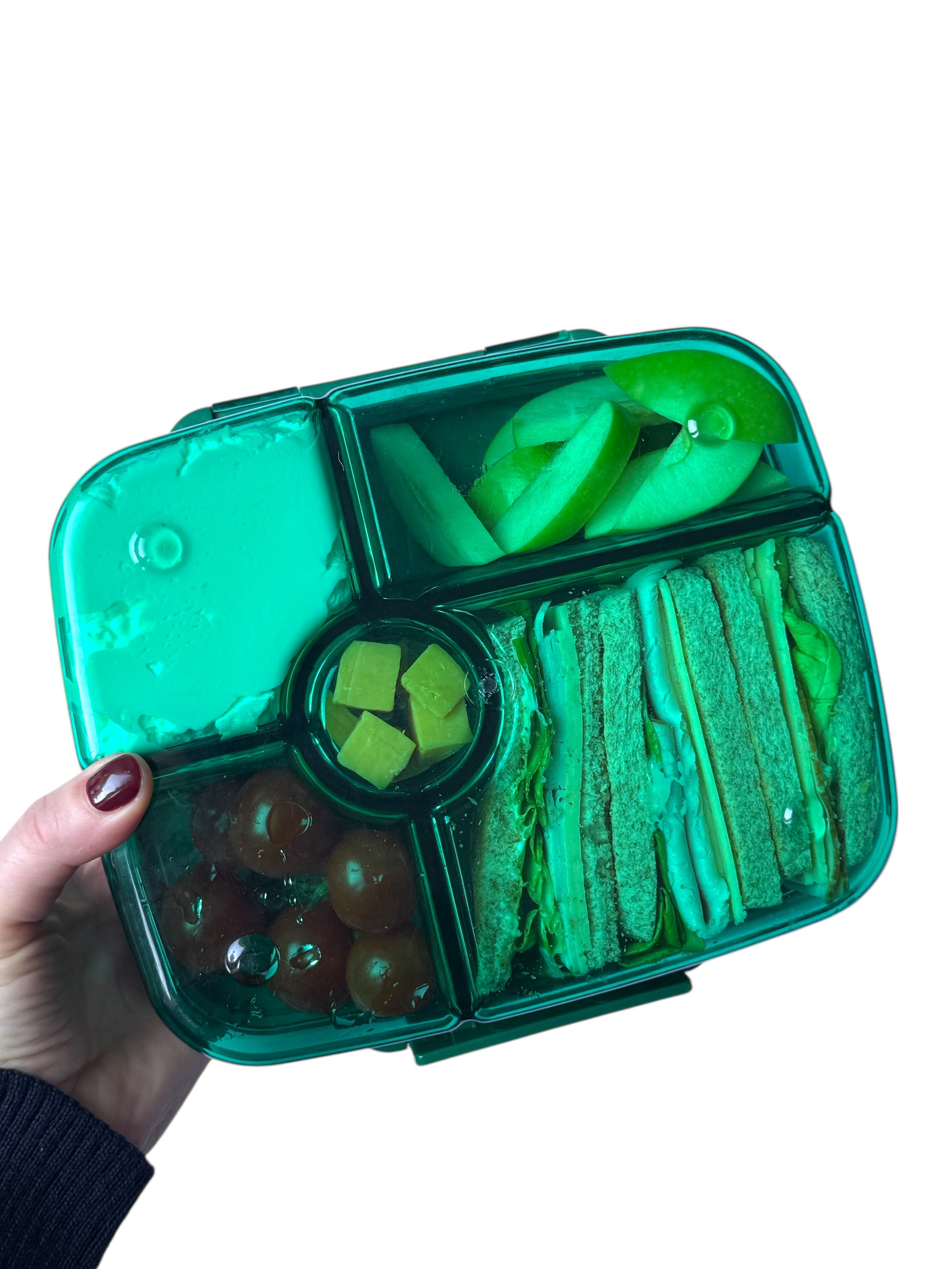 Yumbox Go Large Deep svačinový box Lima Green nepropustný